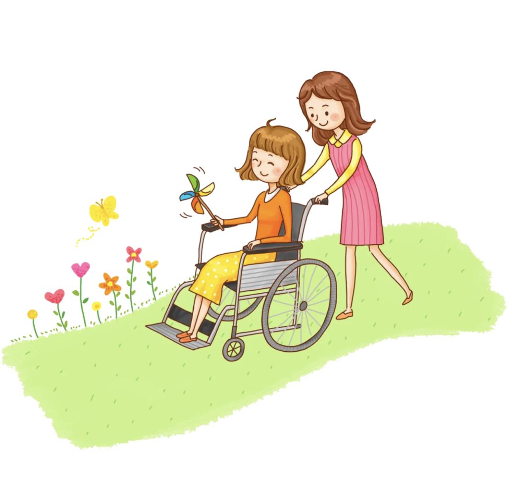 Дети инвалиды иллюстрация